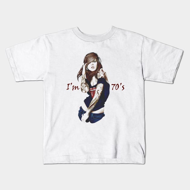 i'm 70's Kids T-Shirt by Aleey